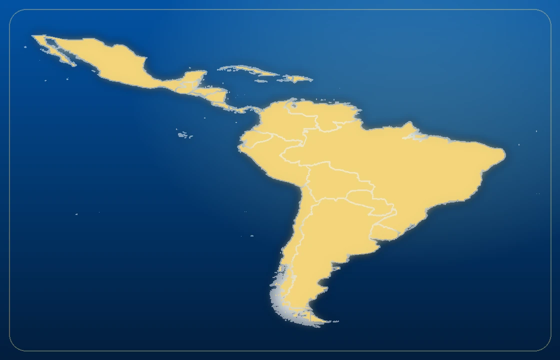 Mapa de Latinoamérica